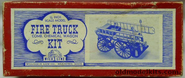 William H Low Co 1/24 Combination Chemical Wagon - Wilo Line Fire Truck, FC180 plastic model kit
